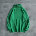 thumbnail image 2 of cfhntfmh Oversized Sweaters for Men Fashion High Neck Baggy Sweaters Fall Winter Warm Long Sleeve Solid Pullover Shirts, 2 of 3