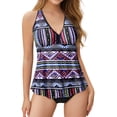 thumbnail image 1 of LUOGENLI Womens Swimsuits 2-Piece Womens Tankini Tops Racerback Swim Tops Flowy Bathing Suit Tops Swimsuit Tops No Bottom Purple Size S, 1 of 4