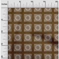 thumbnail image 2 of oneOone Polyester Lycra Brown Fabric Block Sewing Material Print Fabric By The Yard 56 Inch Wide, 2 of 5