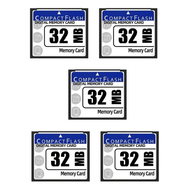 5X 32MB Compact Flash Memory Card for Camera, Advertising Machine, Industrial Computer Card