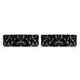 thumbnail image 3 of mmirethe Non-Rétractable Triangles Graphiques Voiture Autocollants Large Gamme d'Applications Large Application PVC Pas de Décoloration Amovible Brillant Noir 2Set, 3 of 6