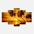 thumbnail image 2 of Design Art - Coucher de soleil sur la plage de l'île de la Barbade, 2 of 3