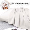 thumbnail image 2 of PiccoCasa Pure Cotton Pillowcases 2 Pcs Soft with Zipper Isabelline Standard, 2 of 7