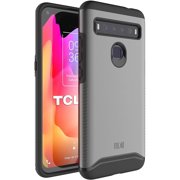 TUDIA Merge Designed for TCL 10L Case, Rugged Slim Dual Layer Protective Phone Case for TCL 10L (Metallic Slate)