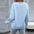 thumbnail image 4 of 2025 Femmes Décontracté Long Décontracté Chandail Femmes Manche T-Shirts Graphiques Grands Chandails Femmes Col Rond Chandails Chandail Universitaire Chandails à Capuchon Grande Taille Hauts pour Femmes, 4 of 6
