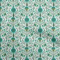 thumbnail image 1 of oneOone Georgette Viscose Green Fabric Florals Fabric For Sewing Printed Craft Fabric By The Yard 42 Inch Wide, 1 of 4