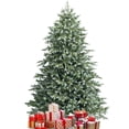 thumbnail image 1 of Costway 7ft Artificial Christmas Spruce Hinged Tree w/ 1260 Mixed PE & PVC Tips, 1 of 10