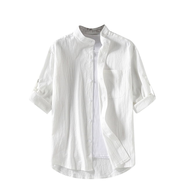 Timegard Womens Summer Tops Plus Size Short Sleeve Button down Lightweight Casual Tops Basic Shirts