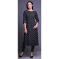 thumbnail image 4 of Bimba Tunique Droite à Manches 3/4, Hauts Imprimés, Kurta, Tenue d'Été pour Femmes, 4 of 6
