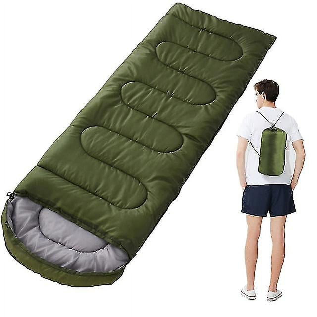 Niubi Sleeping Bag Ultralight Camping Waterproof Sleeping Bags Thickened Winter Warm Sleeping Bag Adult Outdoor Camping Sleeping Bags-Green
