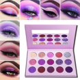 thumbnail image 2 of Purple Eyeshadow Palette 16 Color Matte Glitter Highly Pigmented Pro Makeup Palettes Eye shadow, 2 of 8