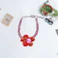 thumbnail image 3 of CBFFDC Pet Flower Bell Decor Necklace Luxury Rhinestone Pet Necklace Flower Bell Decor Adjustable Length Cat Puppy Accessories, 3 of 6