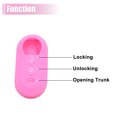 thumbnail image 3 of Unique Bargains Étui en Silicone Rose à Trois Boutons pour Télécommande de Voiture Fiat 500 Viaggioottimo, 3 of 5