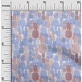 thumbnail image 2 of oneOone Cotton Poplin Light Blue Fabric Pineapple Craft Projects Decor Fabric Printed By The Yard 56 Inch Wide, 2 of 5