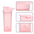 thumbnail image 2 of Bouteille Shaker à Protéines, Bouchon à Boucle Solide, Sans BPA, Balles Shaker Incluses - Shaker à Protéines pour Emporter, 2 of 4