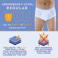 thumbnail image 2 of Wearever Men's Incontinence Underwear Washable Bladder Control Briefs, 3-Pack, 2 of 10