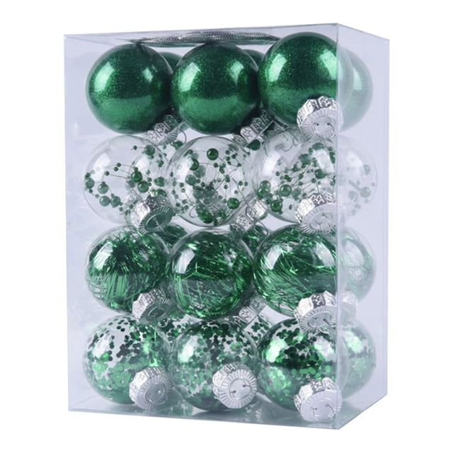 Vaidha 24PCS Christmas Tree Ornament Pendant Party Supplies Tree Hanging Plastic Ball