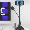 thumbnail image 4 of EGNMCR Caméra Web HD à DEL pour Ordinateur de Bureau PC Vidéo Usb avec Microphone Vision Nocturne Caméra Objectif d'Ordinateur, 4 of 8