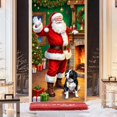 thumbnail image 4 of Uuiauoio Couverture de Porte de Noël avec Design de Père Noël, Rideau de Porte de Fête pour Décoration Intérieure et Extérieure, Décoration de Fête, Pièce Décorative pour la Maison et les Réunions de Famille, 4 of 7