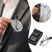 Reading Glasses for Adults with Durable Metal Frame and Convenient Foldable Design