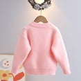 thumbnail image 4 of Chandail pour Bébé Fille Col Rond Manches Longues Imprimé Dessin Animé Tricot Automne Hiver Chandail en Molleton Rose, 4 of 9