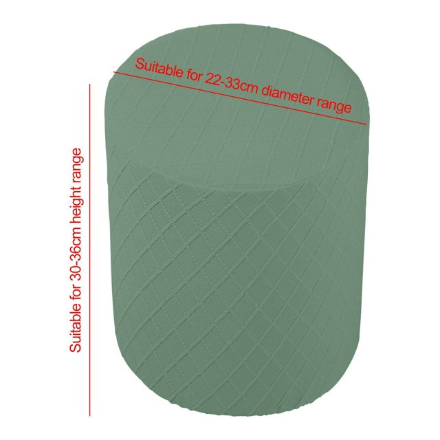 ziyahi Round Stretch Ottoman Slipcovers Footrest Sofa Cover Round Ottoman Foot Stool Covers Green