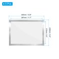thumbnail image 2 of Unique Bargains 8"x12" Magnetic Display Frame A4 Adhesive Magnetic Sign Holder Silver 5 Pack, 2 of 6