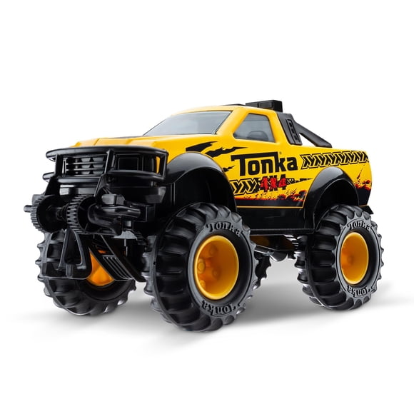 Tonka Steel Classics, Classic 4x4 Pickup Truck â?? Made with Steel and Sturdy Plastic, Yellow Friction Powered, Boys and Girls, Toddl