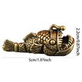 thumbnail image 2 of BKER " Solid Brass Deep Sea Anglerfish Decorative Desk Ornament Unique Home Décor Craft", 2 of 2