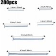 thumbnail image 3 of nipocaio 280 Pieces Nail Assortment Flat Head Galvanized Nails Hardware Construction Nails for Photo, Wood and Assorted Nails - MODOU, 3 of 5