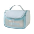 thumbnail image 2 of Vaidha Translucent Cosmetic Bag, Cosmetic Bag Set Frosted Translucent PVC With Zipper Handle Portable Travel Bag, Hangable And Handy Cosmetic Bag, 2 of 6