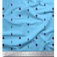 thumbnail image 2 of Soimoi Blue Modal Satin Fabric Butidar Jamdani Decor Fabric Printed Yard 42 Inch Wide, 2 of 2