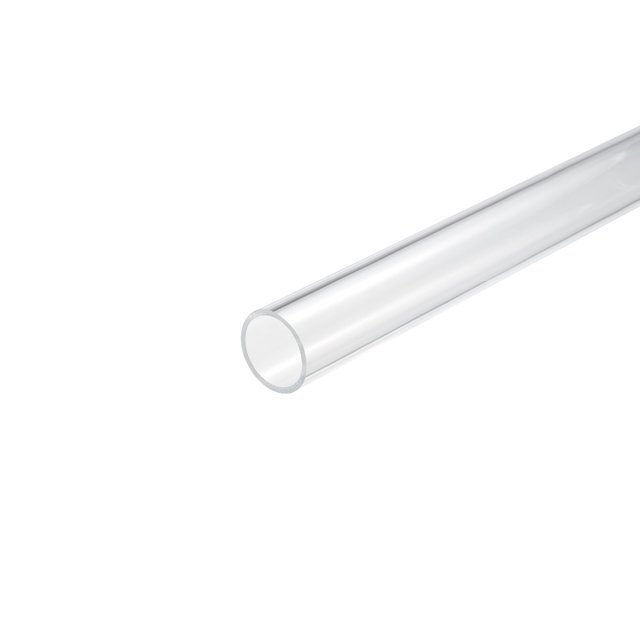 Unique Bargains Acrylic Pipe Clear Rigid Round Tube 26mm ID 30mm OD 10' for Lamps and Lanterns, Water Cooling System
