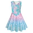 thumbnail image 3 of HAJGJP Robe d'Été pour Fille Robe d'Été Sans Manches pour Filles pour Usage Quotidien et Fêtes Rouge, 4-5 Ans, 3 of 3