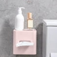 thumbnail image 3 of JMYHOAM Sacs de Rangement Boîte à Mouchoirs de Toilette Boîte à Papier de Toilette Murale Non Perforée Boîte à Rouleaux Toilette Boîte à Rouleaux Transparente Étagère de Rangement Armoire de Rangement Translucide Rangement pour la Maison, 3 of 6
