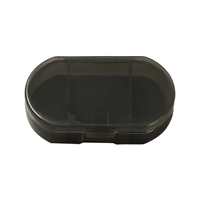 Ohufall 3 Compartment Daily Pill Organizer Morning Noon Night Vitamin Case Transparent Pill Storage