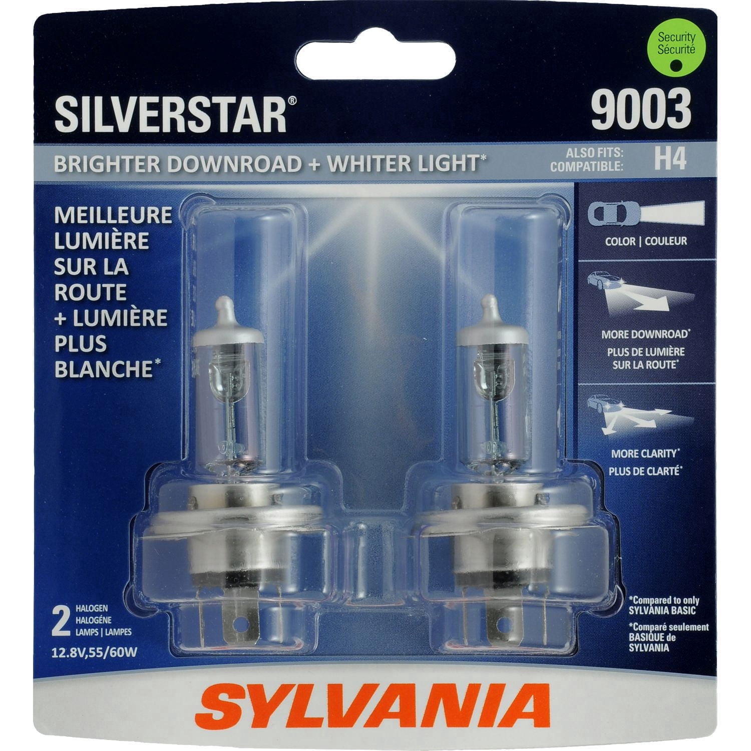 SYLVANIA 9003 SilverStar Halogen Headlight