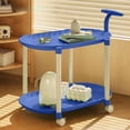 thumbnail image 3 of KTTECTOA Table d'Appoint Roulante avec Roues Crème Table d'Extrémité Mobile-Table de Chevet de Chambre Table de Salon Table Gigogne Portable pour Petits Espaces Liquidation Maison Canada Days Ornements de Noël, 3 of 6