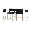 thumbnail image 4 of Tabouret de comptoir en velours Caleb, 4 of 35