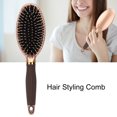 thumbnail image 4 of Peigne de Coiffure Massage Brosse à Cheveux Peigne Brosse à Cheveux Antidérapante en Caoutchouc Poignée de Coiffure Modèle de Massage Brosse à Cheveux Peigne Or, 4 of 8