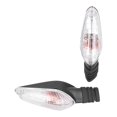 thumbnail image 2 of Turn Signal, Yellow Light Durable Low Power Consumption 2pcs 12V Turn Lamp  For Motorbike Black Lens,Transparent Lens, 2 of 8