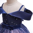 thumbnail image 3 of Robes de Fête pour Filles Tout-Petits Filles Filet Tempérament Sequins Nœud Robe de Fête d'Anniversaire Longues Robes Longues pour Filles Robes d'Anniversaire pour Filles Petites Filles Robes, 3 of 8