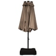 thumbnail image 4 of Patiojoy Parasol de Patio Extérieur à DEL Double Face de 15 Pieds avec Base, Beige, 4 of 5