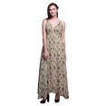 thumbnail image 1 of Bimba Robe Longue de Villégiature Imprimée pour Femmes à Cordon, Bretelles Spaghetti, Tenue de Plage - X-Grand, 1 of 4