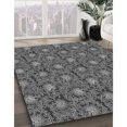 thumbnail image 3 of Ahgly Company Tapis d'Intérieur Lavable en Machine Carré Noir Iridium, 3 Pieds Carré, 3 of 7