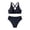 Black, variant on Kyusrd Bikini Sets For Women Two Piece Swimsuits Summer Beach Swim Bathing Suits Ladies Women's Swimwear Printed Bathing Suit Swimsuits For Women Beachwear