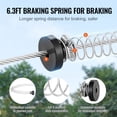 thumbnail image 4 of KFFKFF Zip Line Adventure Set for Families, 160 ft Cable Ride for Children & Adults, Max Weight 330 lbs, Fast Install for Outdoor Fun, Includes Metal Cable, Spring Brake, Secure Harness, and Seat, 4 of 9