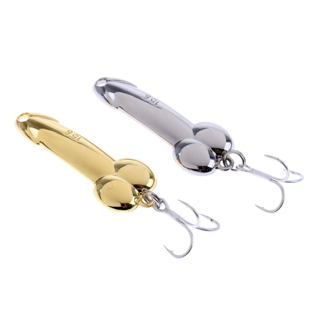 2Pcs Spoon 5g- with / s 15g fishing lures made of high-quality metal material, featuring a smooth and durable design. The set includes one gold and one silver spoon, each with a treble hook attached. These lures are designed for freshwater and saltwater fishing, creating swimming actions to attract fish effectively. The gold and silver finishes enhance their visual appeal, making them suitable for catching larger fish.