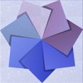 thumbnail image 1 of Ahgly Company Machine Washable Indoor Square Transitional Periwinkle Purple Area Rugs, 5' Square, 1 of 7