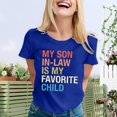 thumbnail image 2 of JIRNDf Hauts pour Femmes Été T-Shirts Tendance Manches Courtes Col Rond Ample Confortable Doux Décontracté Basique Mignon T-Shirts Graphiques pour Femmes Chemises Bleu G, 2 of 5